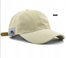 Side Woven Label Caps Leather Closure Casquettes Blue Brown Baseball Hats Cap Customized Logo Sport Hats Adjustable